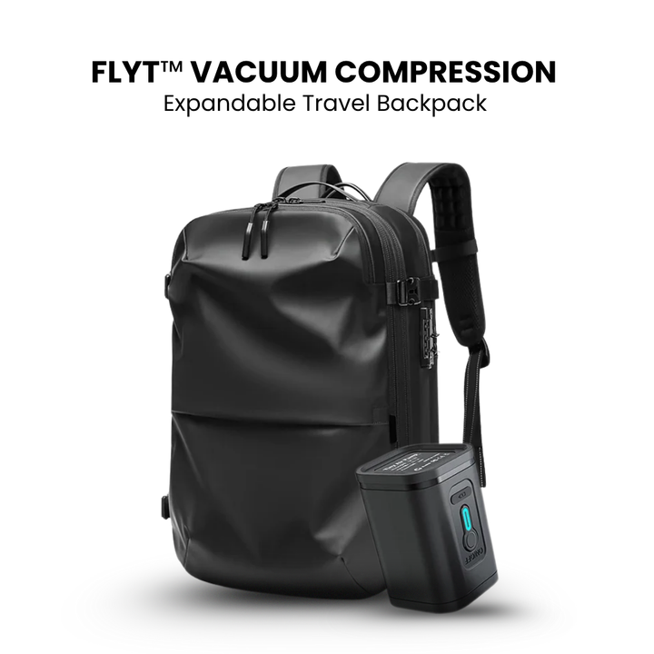 FLYT™ Vacuum Compression Expandable Travel Backpack With Pump (60L/17.3")